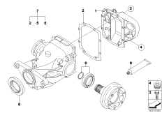 Комплект уплотнителей редукт.задн.моста