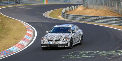 Новый BMW M3 на тестах в Нюрбургринге