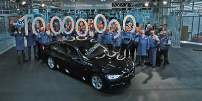 Юбилейный десятимиллионный седан BMW 3 собран на заводе в Мюнхене